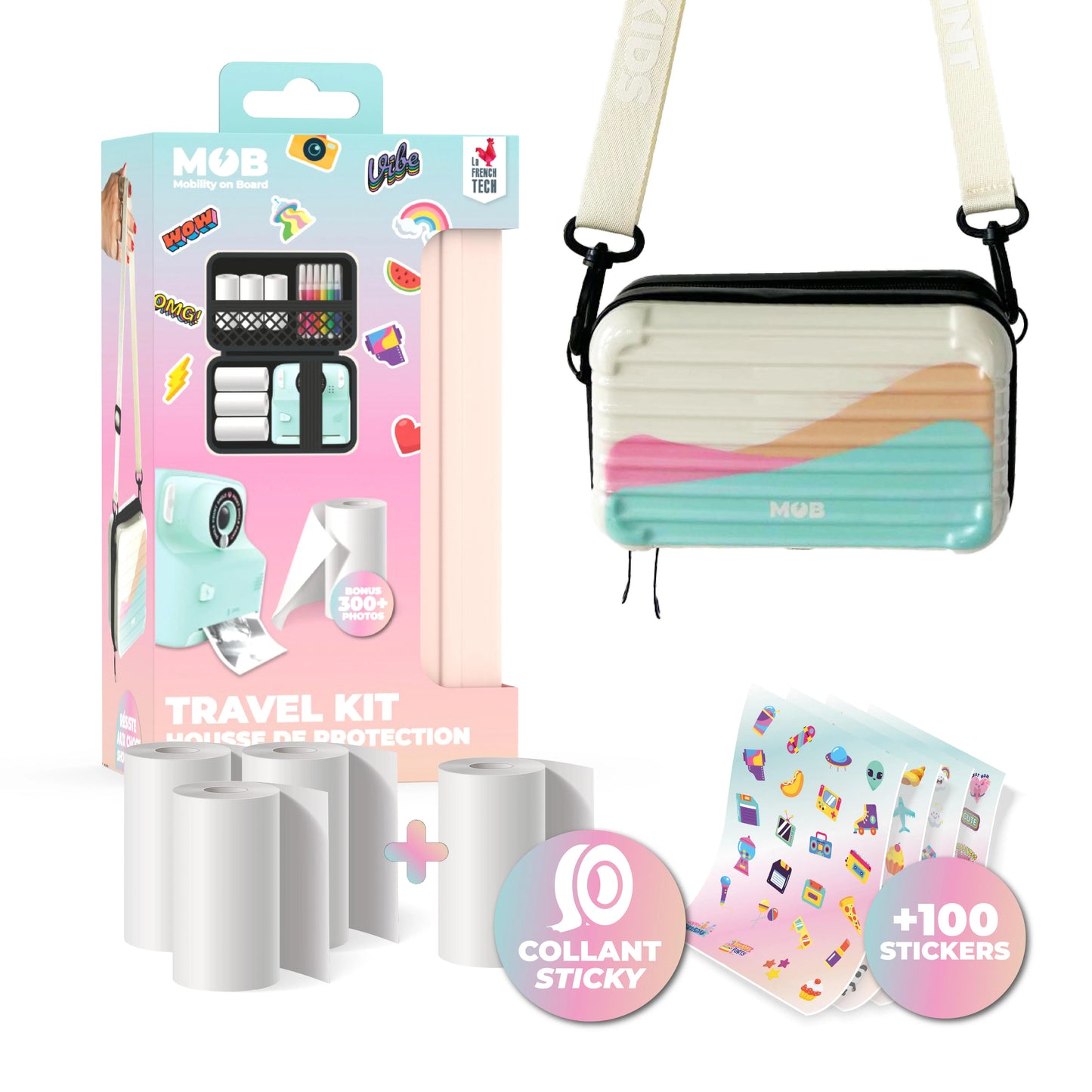 MOB Travel Kit für Kinderkamera Pixiprint