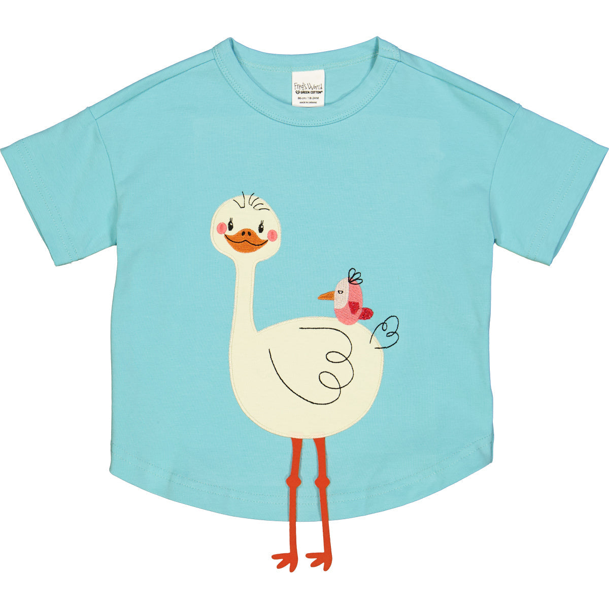 Fred's World: T-Shirt mit Vogelmotiv HELLO