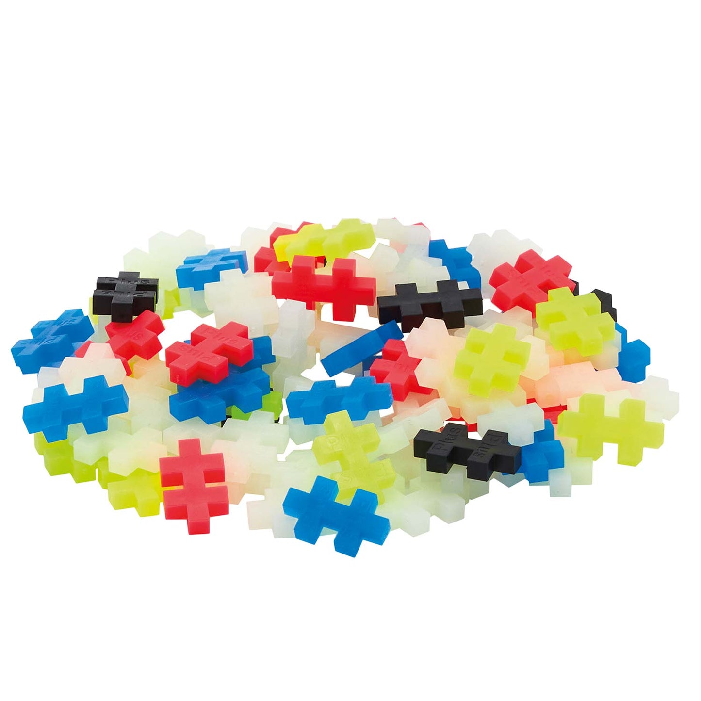Plus-Plus Tube Mini Basic: Glow in the Dark - 100 Bausteine