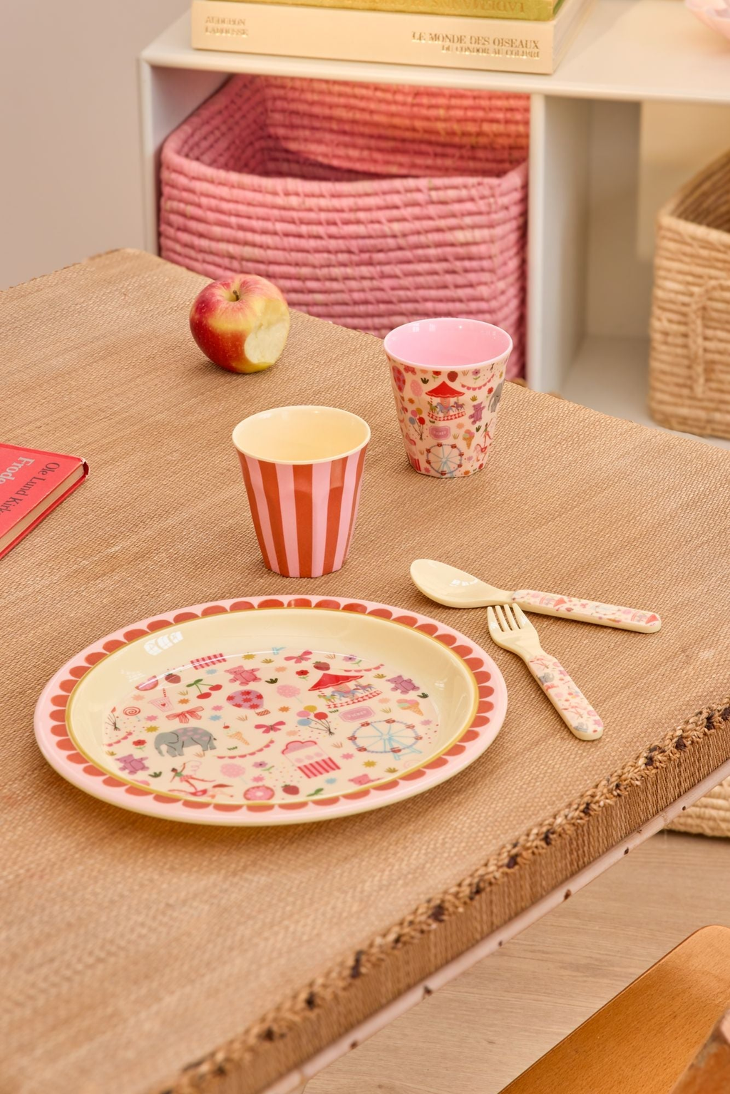 rice Melamin Kleine Kinderbecher 160ml - Pink - Fun Fair Print