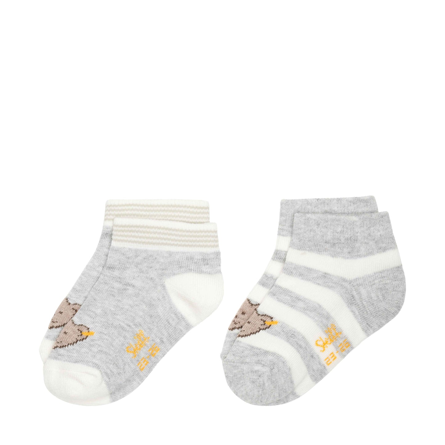 Socken Sneaker 2er Pack GOTS hellgrau