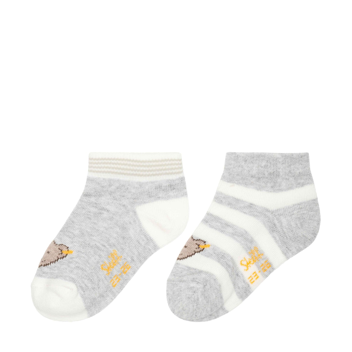 Socken Sneaker 2er Pack GOTS hellgrau