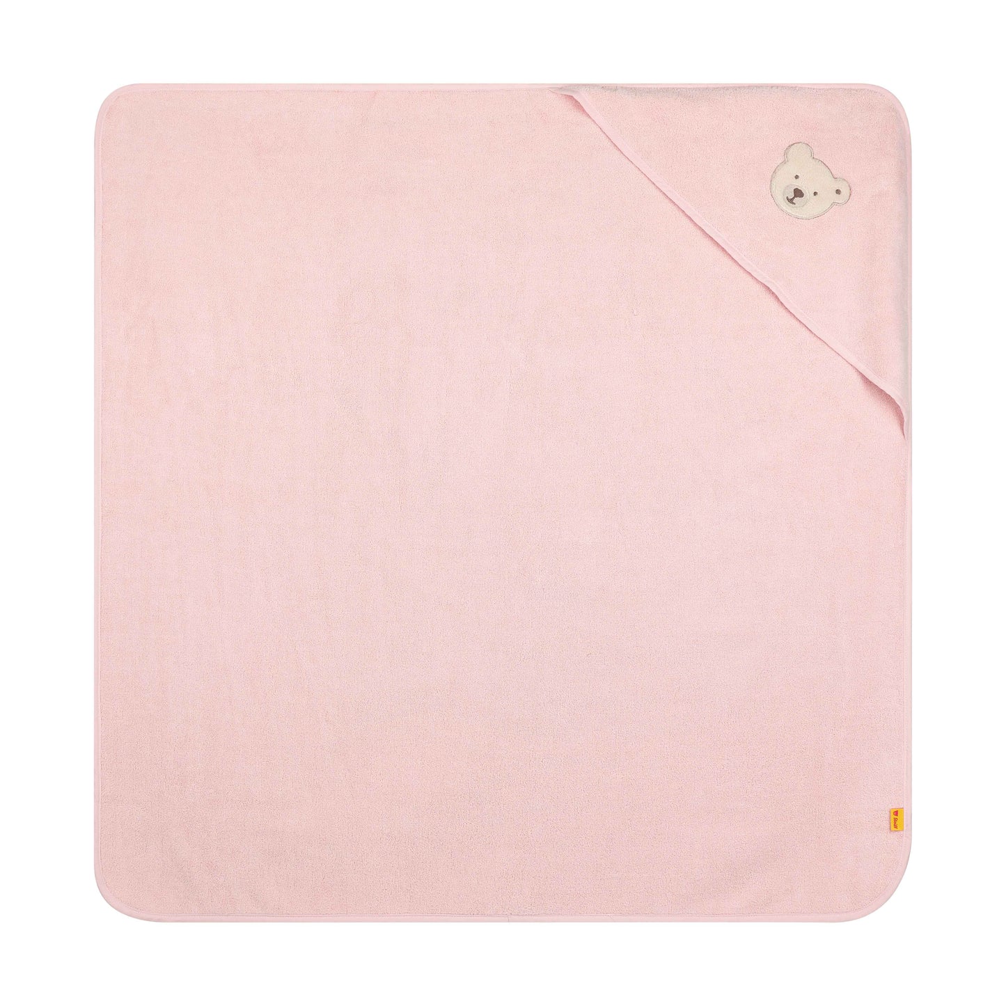 Steiff Badetuch mit Kapuze rosa