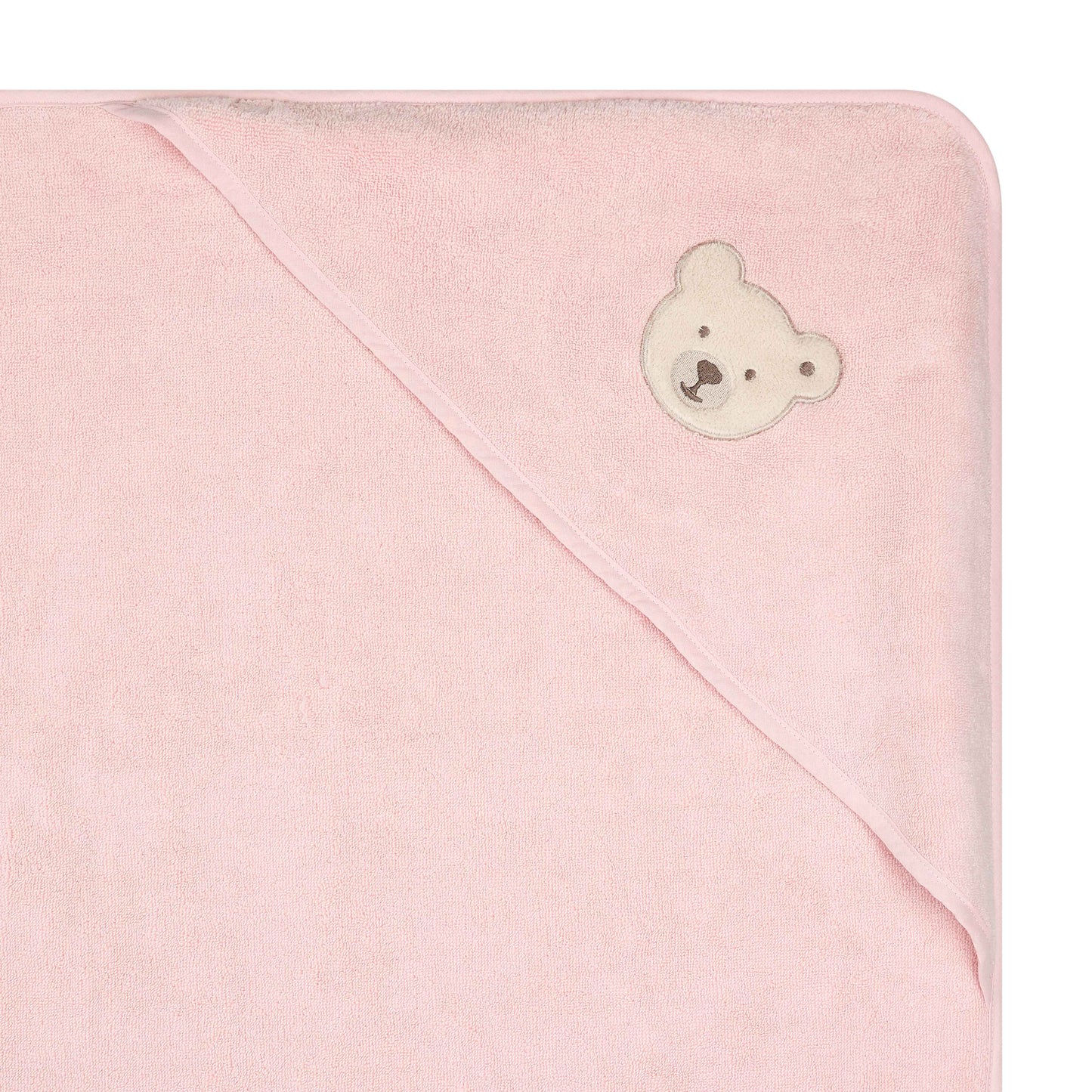 Steiff Badetuch mit Kapuze rosa
