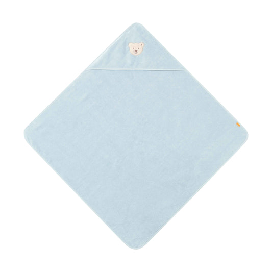 Steiff Badetuch mit Kapuze blau