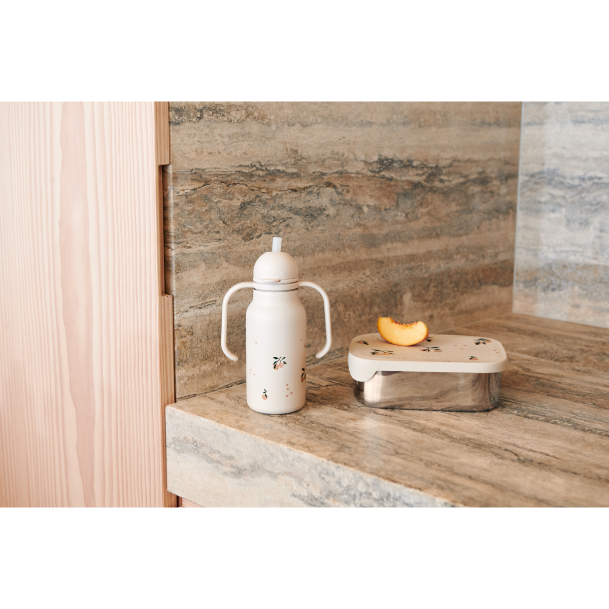 Liewood Arthur Lunchbox peach/sea shell mix