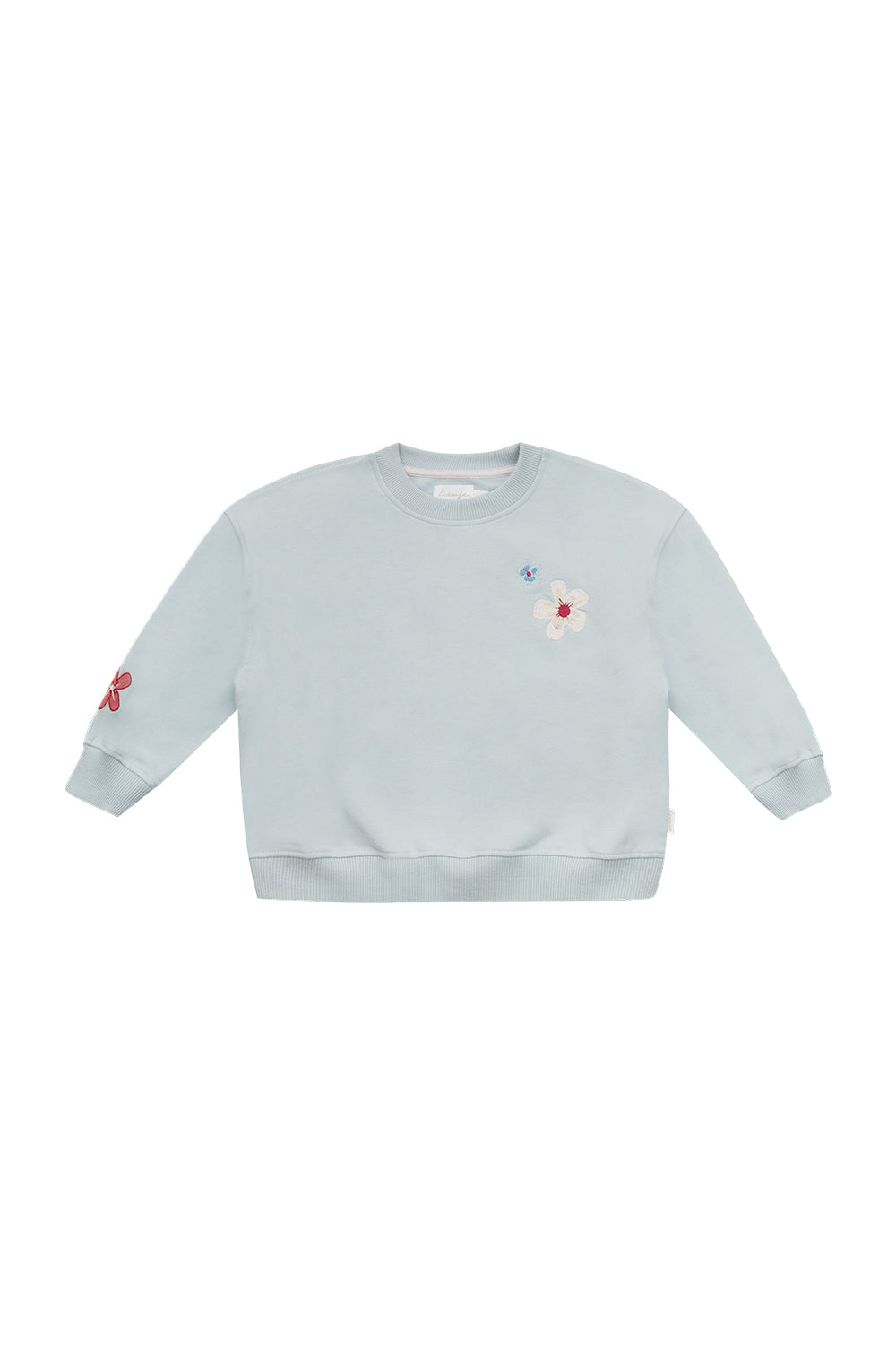 Leevje Oversized Sweatshirt flowers clearblue