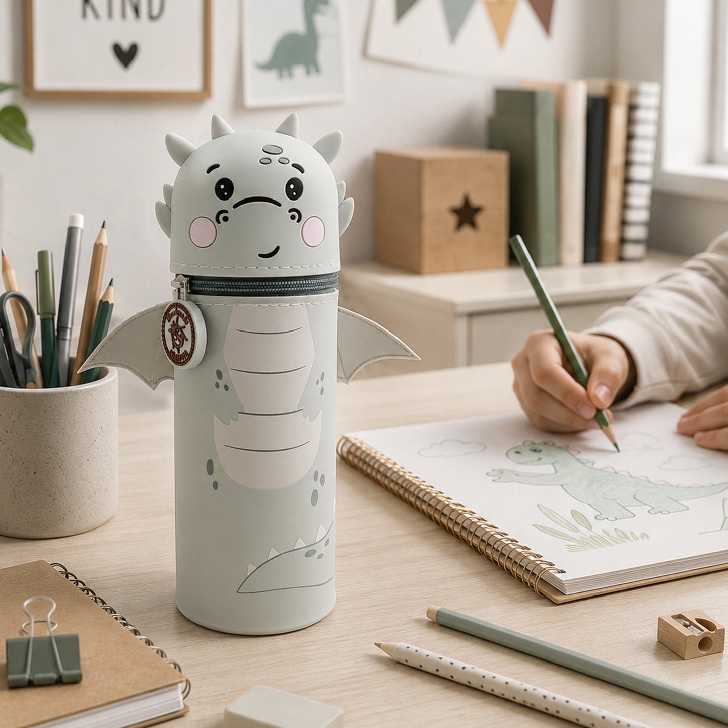 Lulubug Lustiges Mäppchen aus Silikon Drache Liu