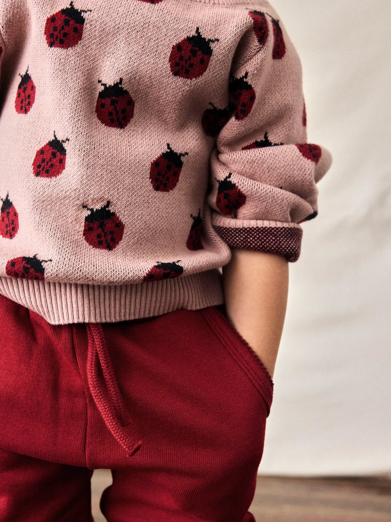 Lil Atelier Strickpullover Marienkäfer