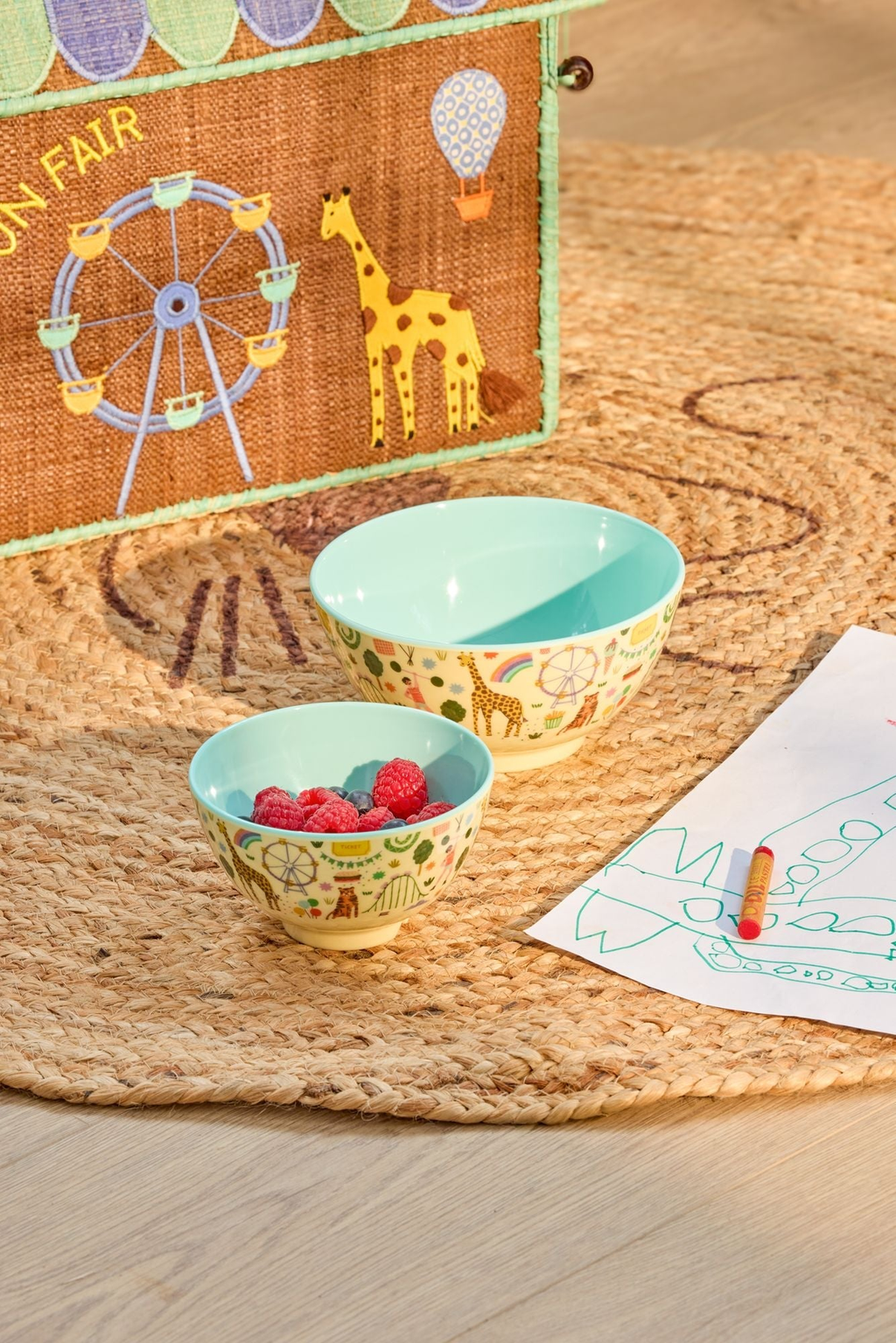 rice Melamin Kleine Kinderschüssel 300ml - Mini - Fun Fair Print