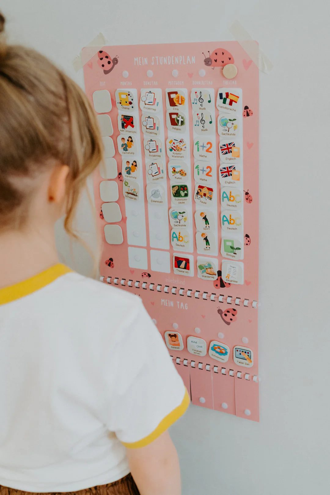 inliebekind Grundschulplaner inkl. Symbolkärtchen MARIENKÄFER - Gebunden