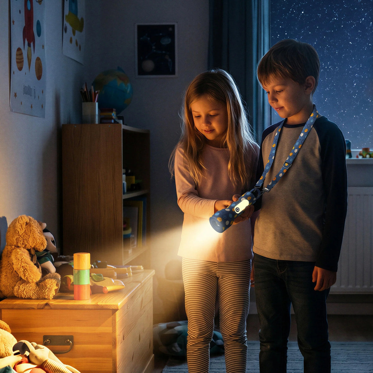 MOB Taschenlampe Smiley - Blau