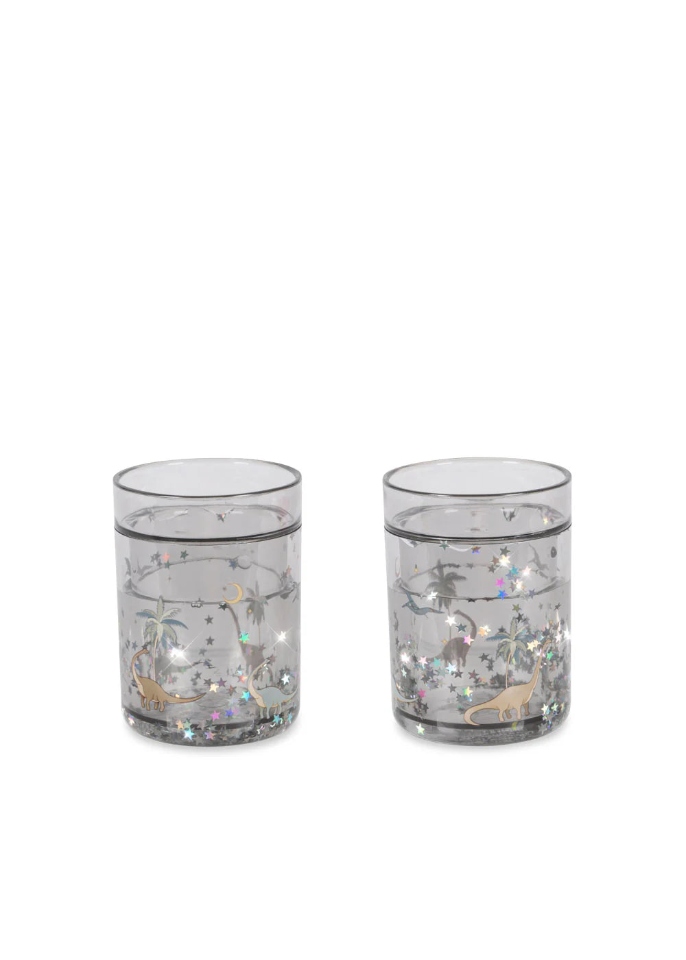 Konges Sløjd Glitzerbecher Doppelpack Dino