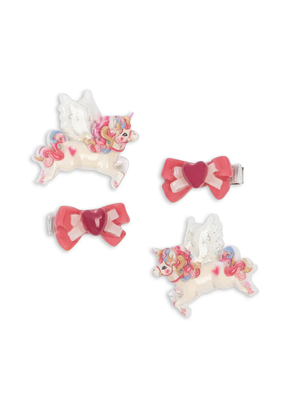 Konges Sløjd 4-er Pack Einhorn Haarclips