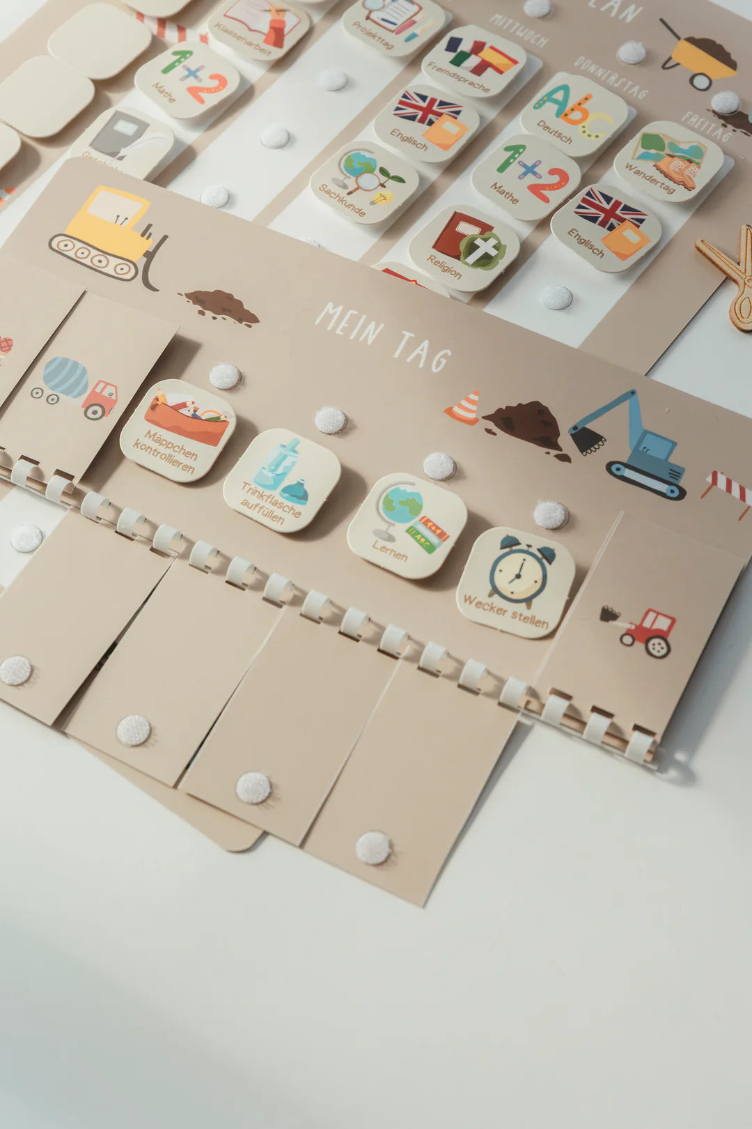 inliebekind Grundschulplaner inkl. Symbolkärtchen BAGGER - Gebunden