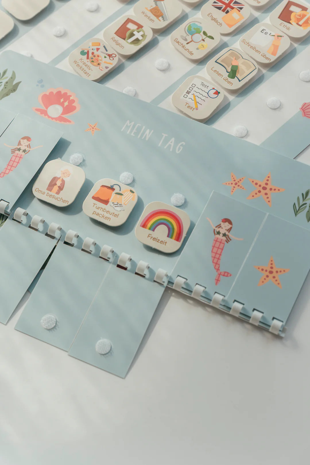 inliebekind Grundschulplaner inkl. Symbolkärtchen MEERJUNGFRAU - Gebunden