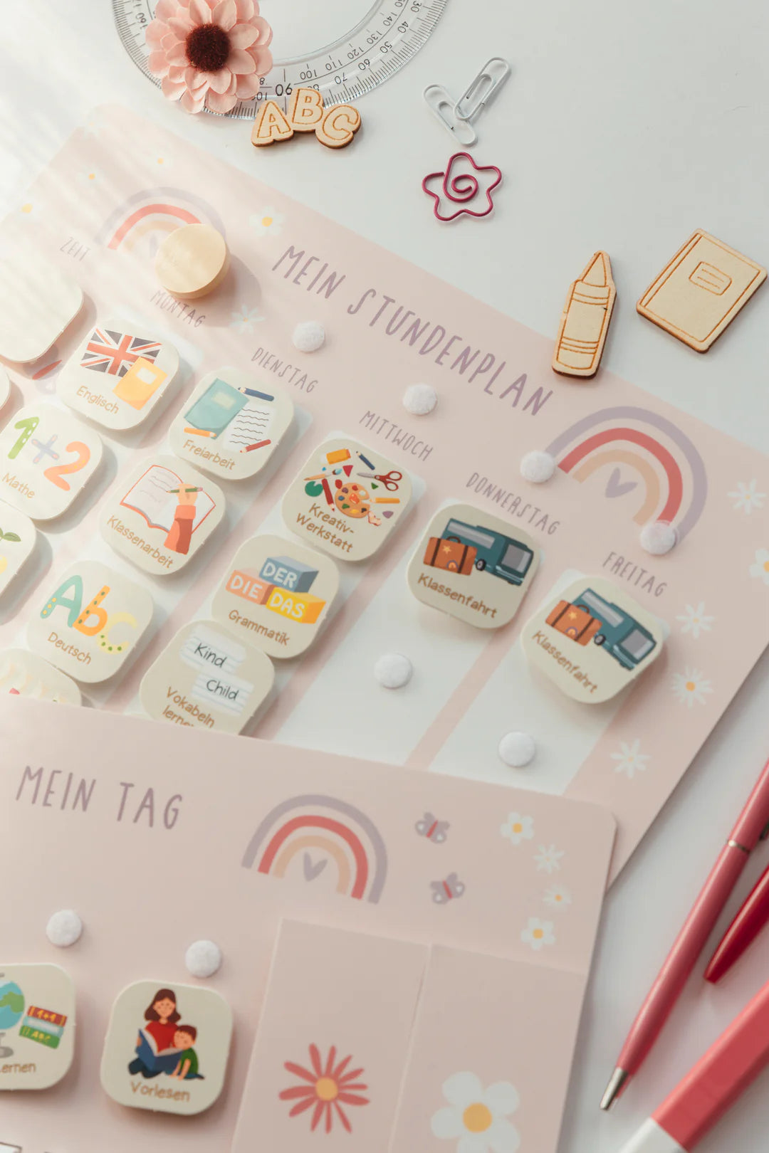 inliebekind Grundschulplaner inkl. Symbolkärtchen REGENBOGEN - Gebunden