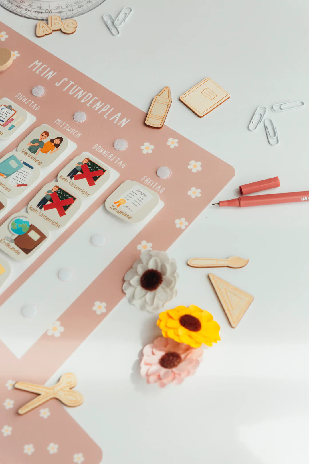 inliebekind Grundschulplaner inkl. Symbolkärtchen FLOWER - Gebunden