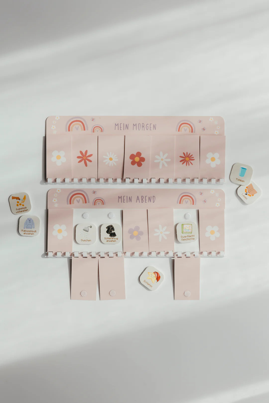 inliebekind Routineplaner inkl. Symbolkärtchen REGENBOGEN