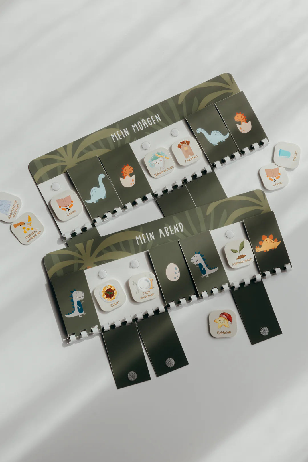 inliebekind Routineplaner inkl. Symbolkärtchen DINO