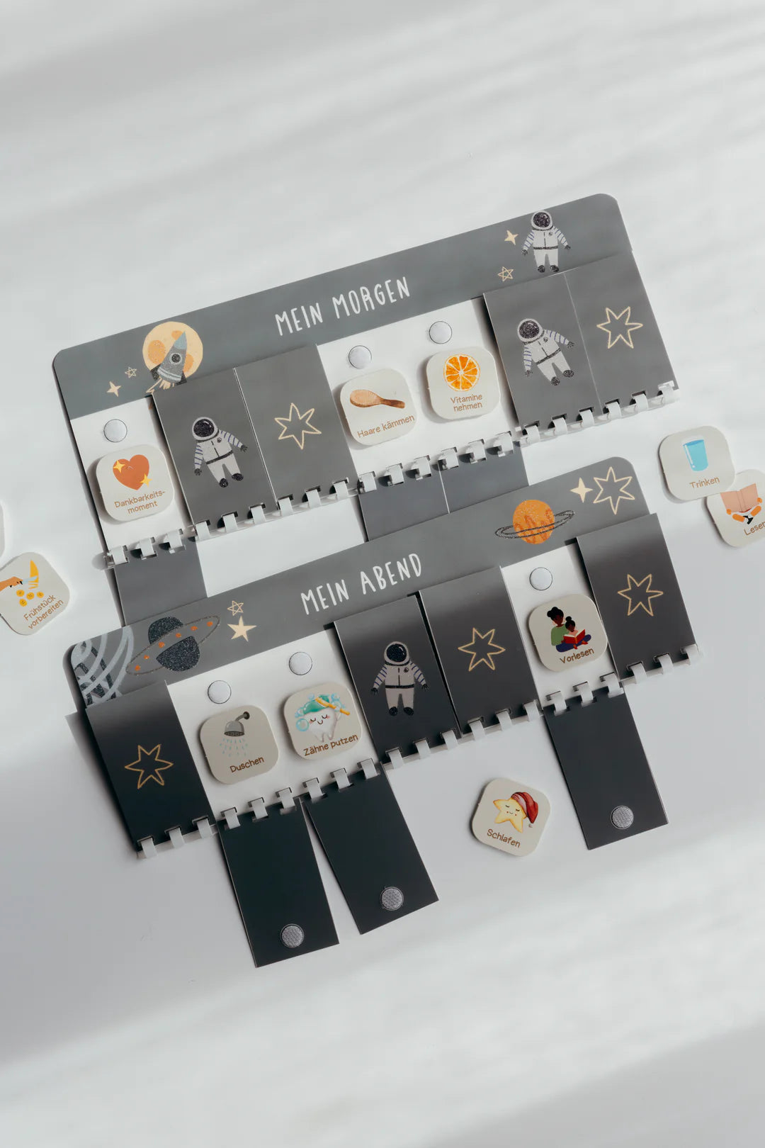 inliebekind Routineplaner inkl. Symbolkärtchen ASTRO GLITZER