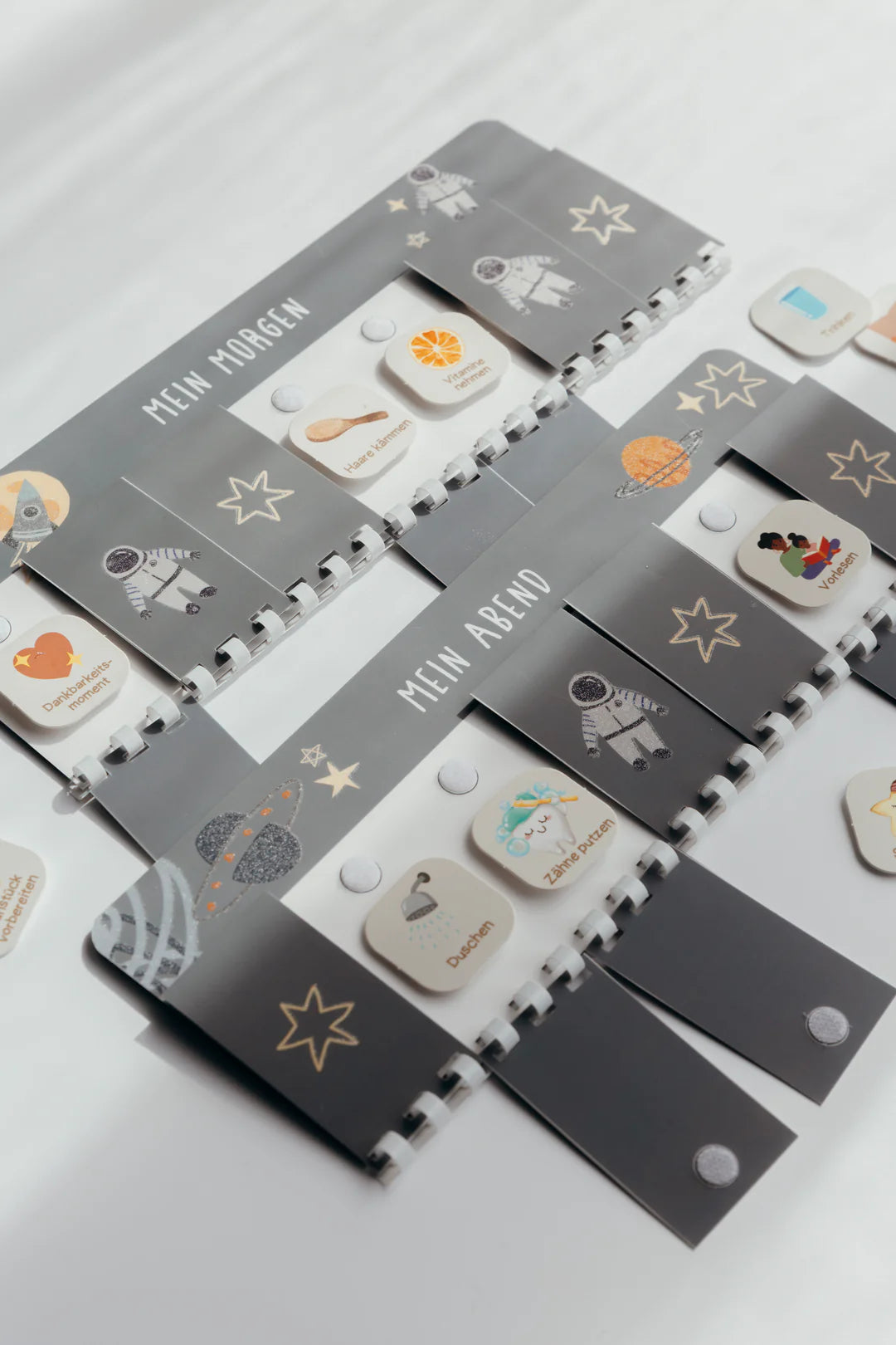 inliebekind Routineplaner inkl. Symbolkärtchen ASTRO GLITZER