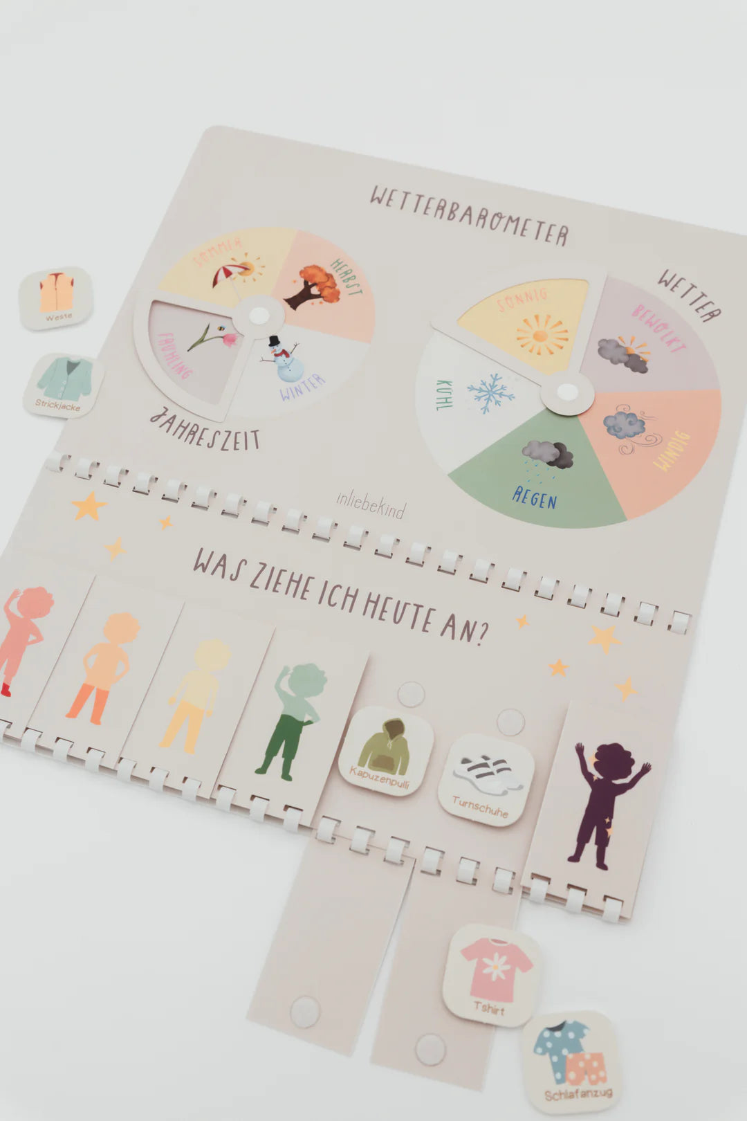 inliebekind Anziehplaner für Kinder inkl. Symbole