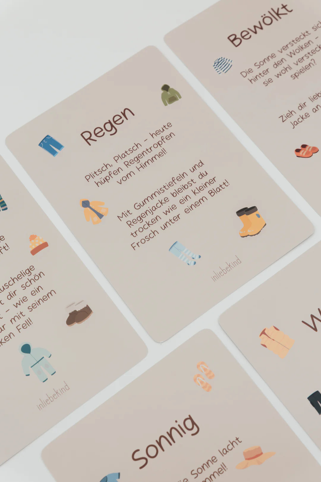 inliebekind Anziehplaner für Kinder inkl. Symbole