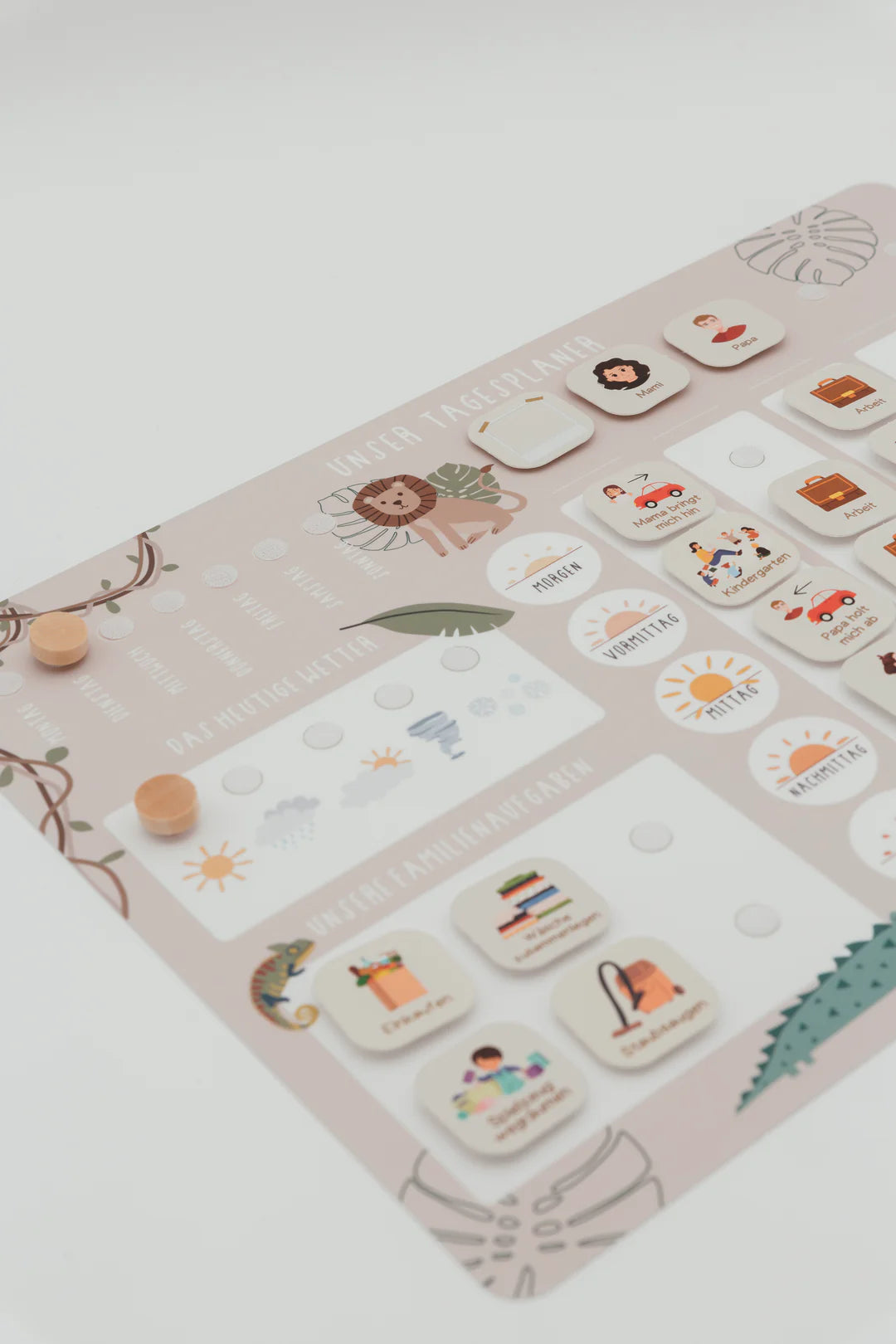inliebekind Tagesplaner/Familienplaner inkl Symbole SAFARI