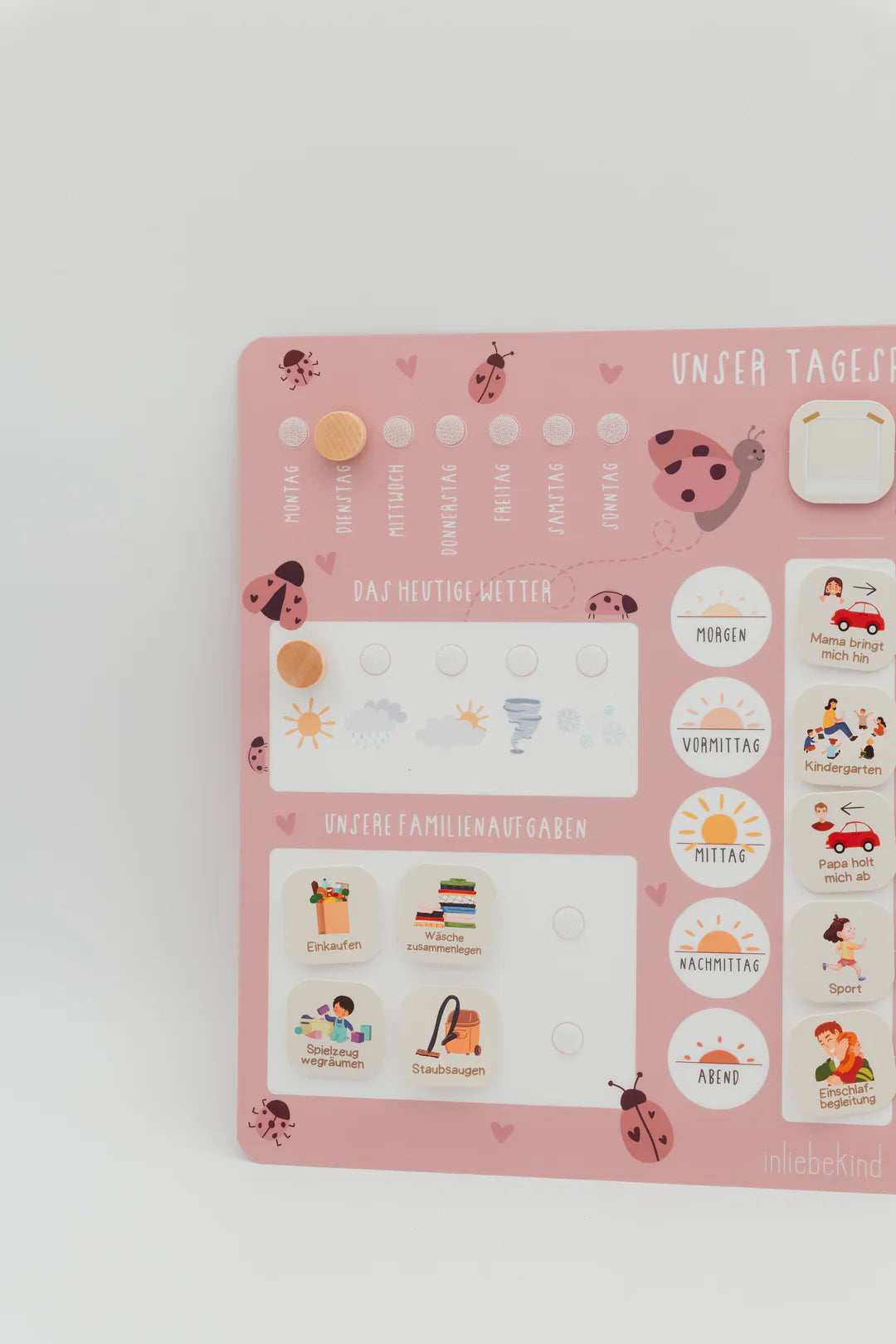 inliebekind Tagesplaner/Familienplaner inkl Symbole MARIENKÄFER