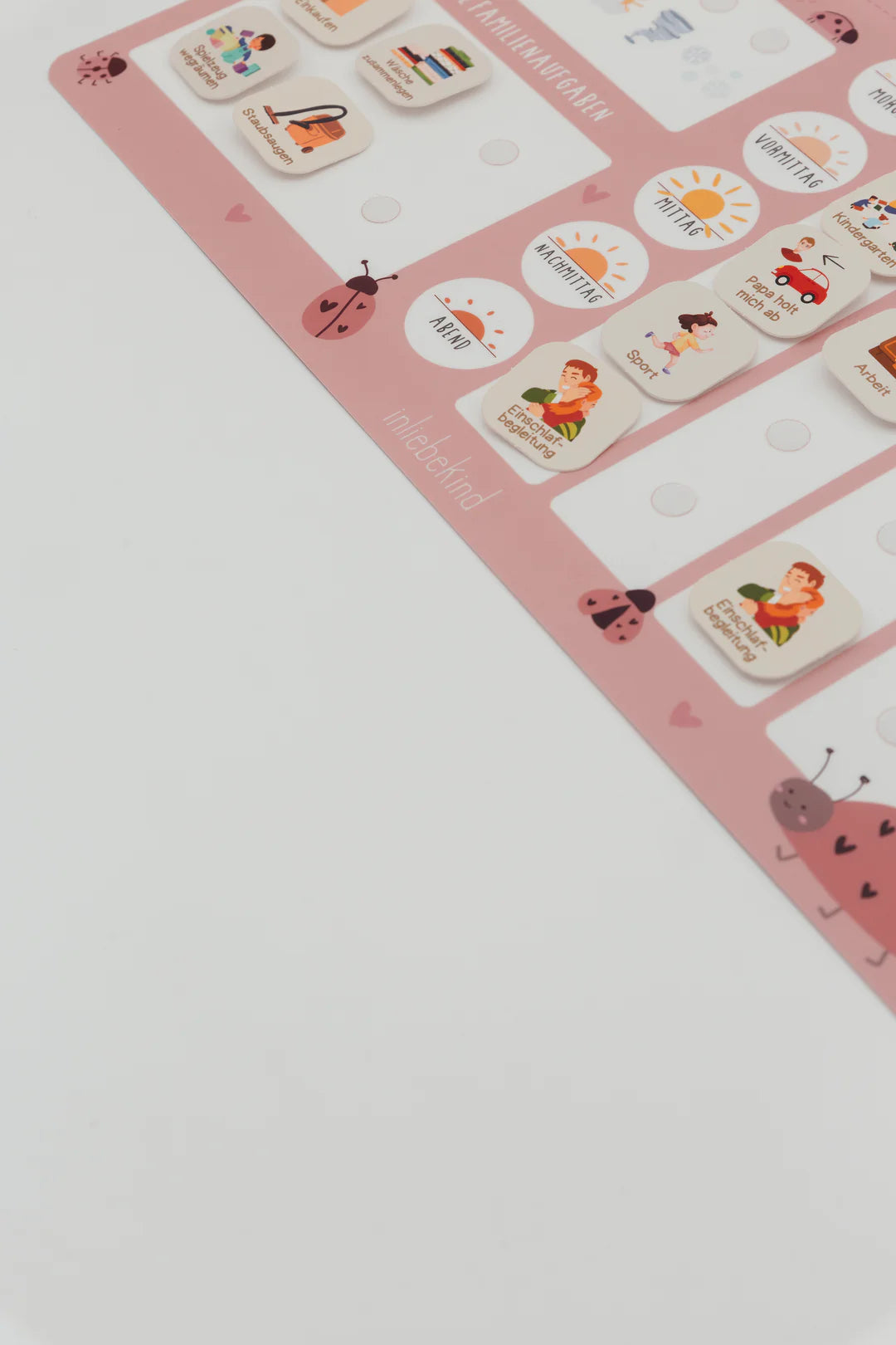 inliebekind Tagesplaner/Familienplaner inkl Symbole MARIENKÄFER