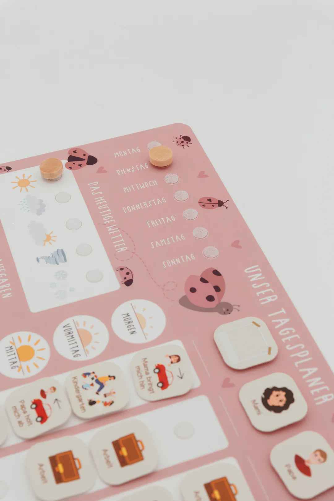 inliebekind Tagesplaner/Familienplaner inkl Symbole MARIENKÄFER