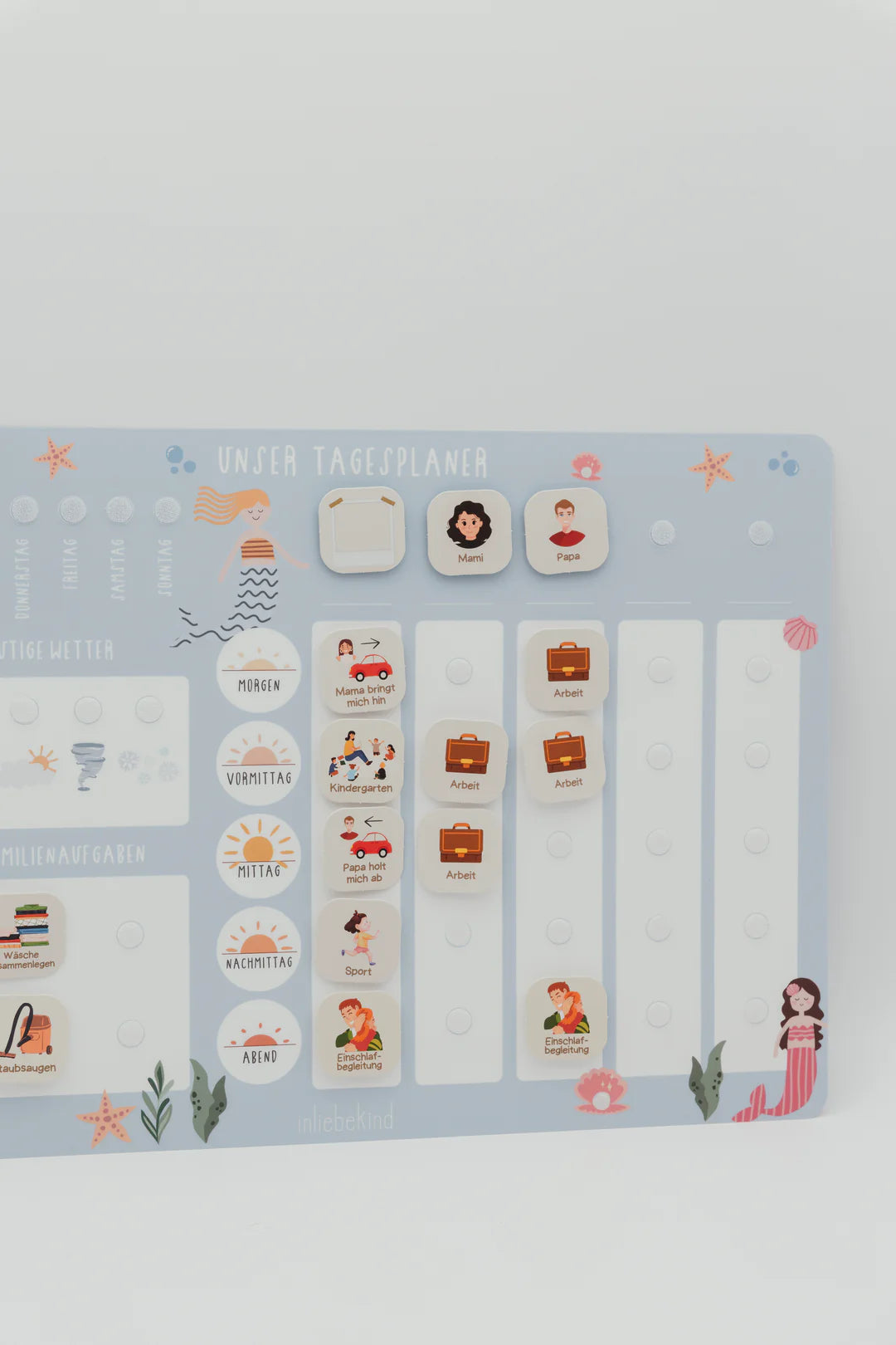 inliebekind Tagesplaner/Familienplaner inkl Symbole MEERJUNGFRAU