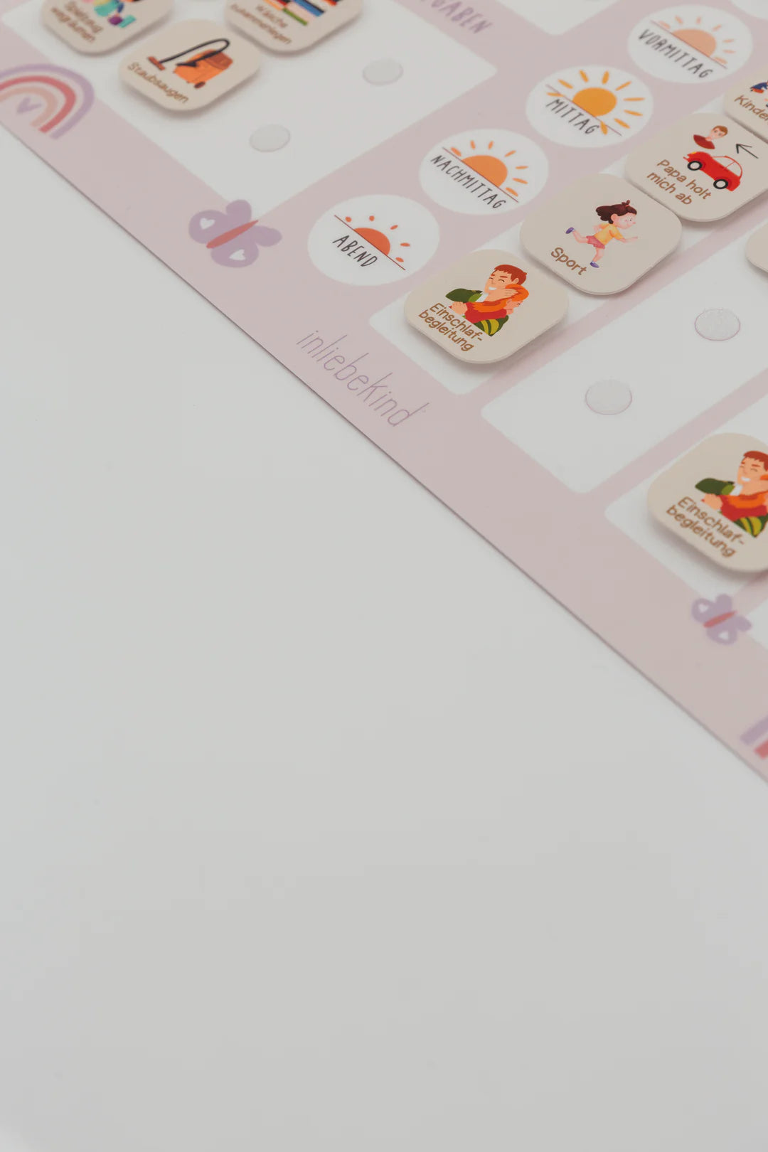 inliebekind Tagesplaner/Familienplaner inkl Symbole REGENBOGEN