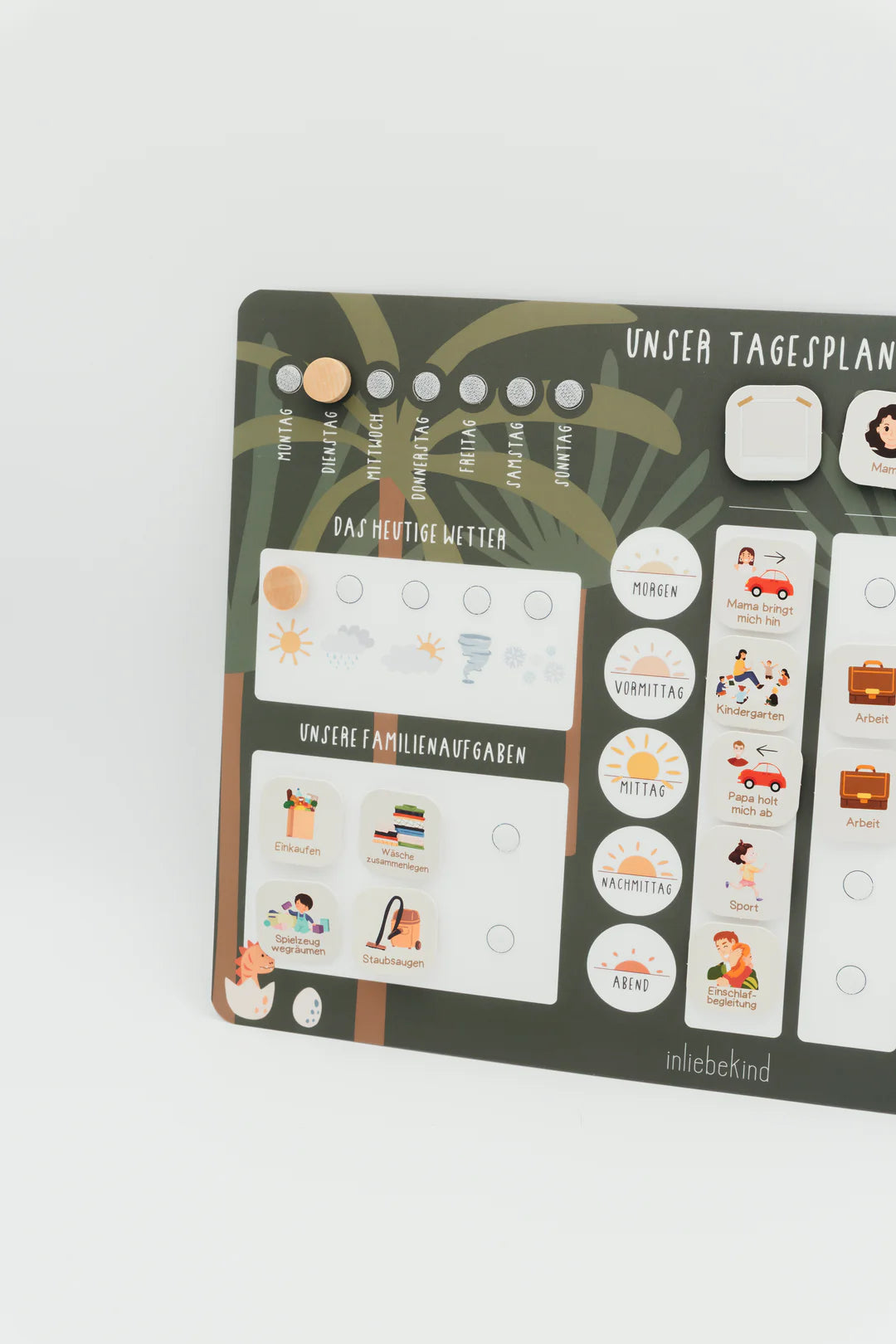inliebekind Tagesplaner/Familienplaner inkl Symbole DINO
