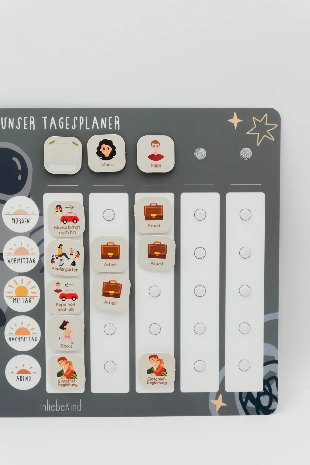 inliebekind Tagesplaner/Familienplaner inkl Symbole ASTRONAUT