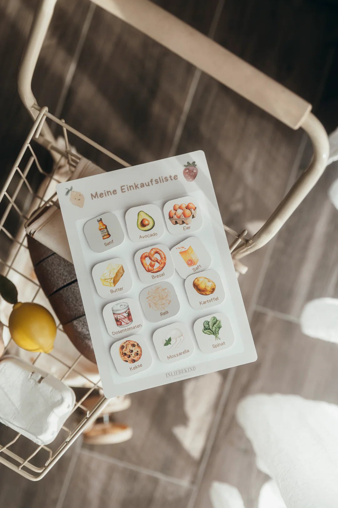 inliebekind Einkaufsliste