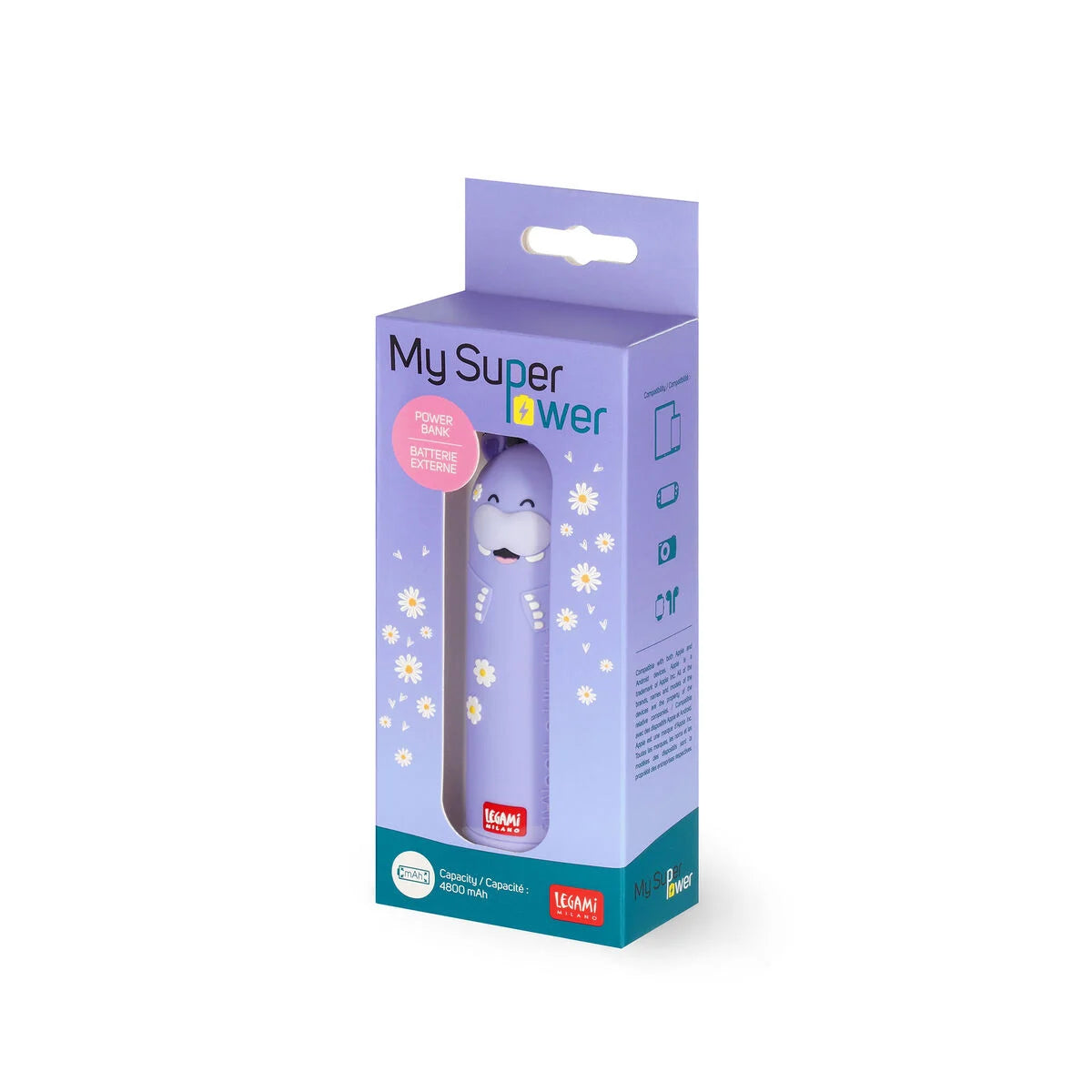 Legami Hippo Tragbares Batterieladegerät - My Super Power
