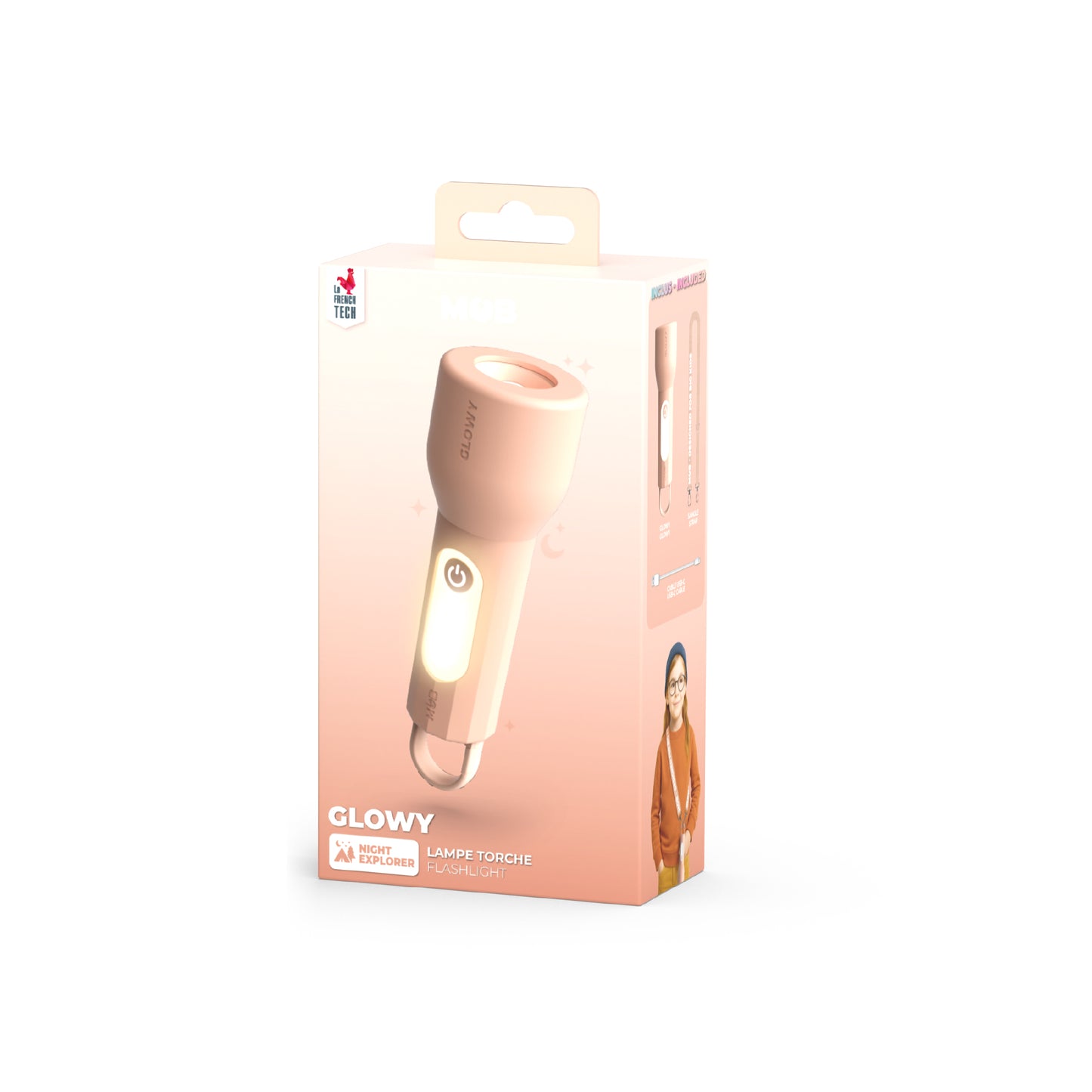 MOB Taschenlampe Glowy - pink