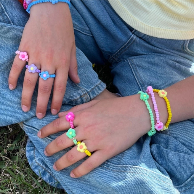 Ratatam! Elastischer Ring Blume - lila