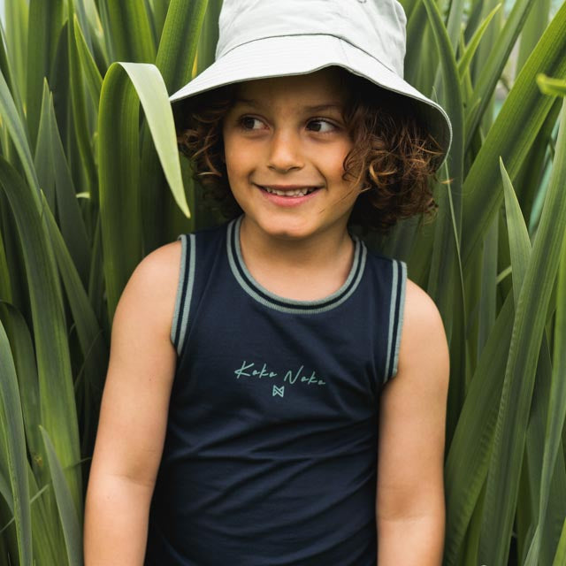 Koko Noko Jungen 2er-Pack Tank-Top grün dunkelblau