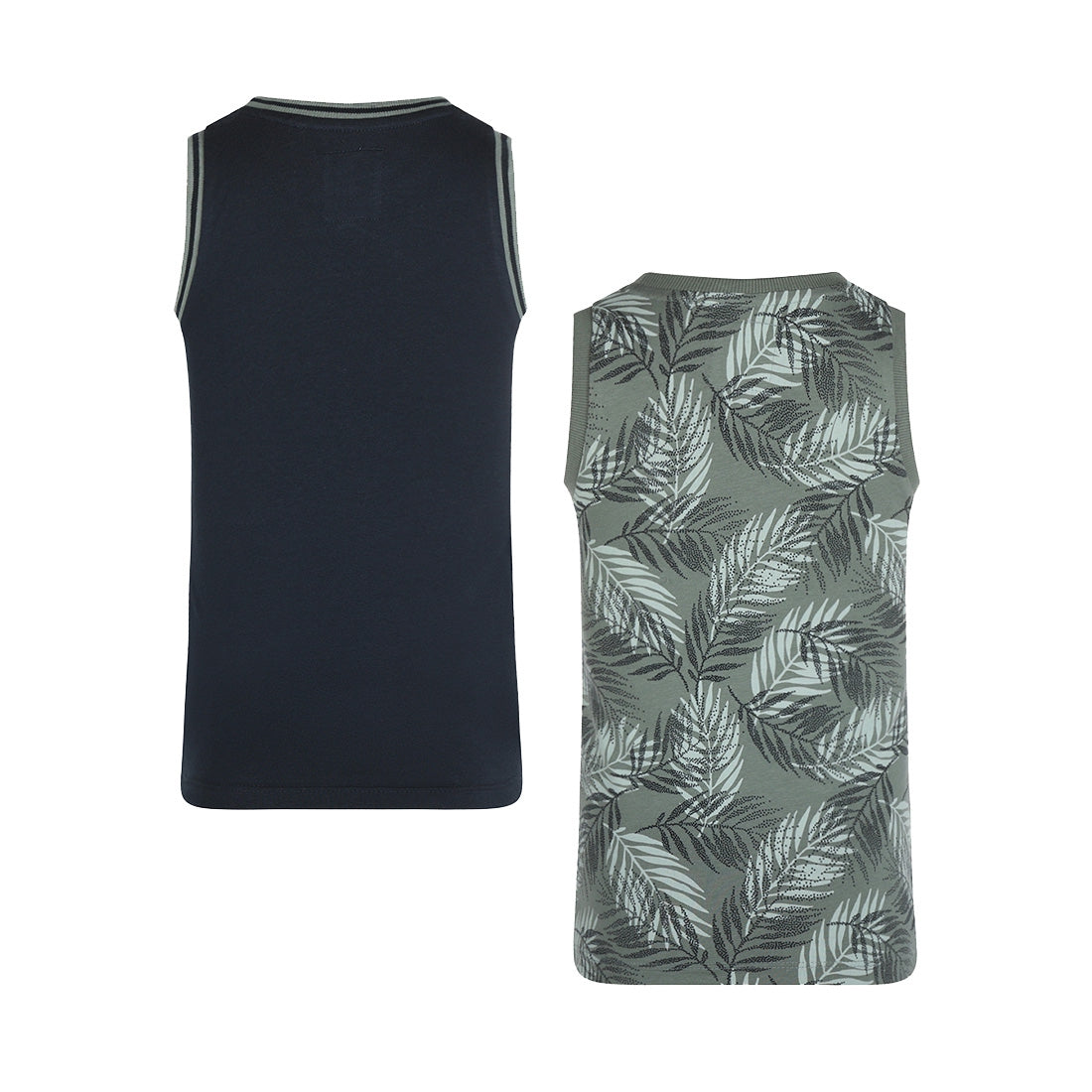Koko Noko Jungen 2er-Pack Tank-Top grün dunkelblau