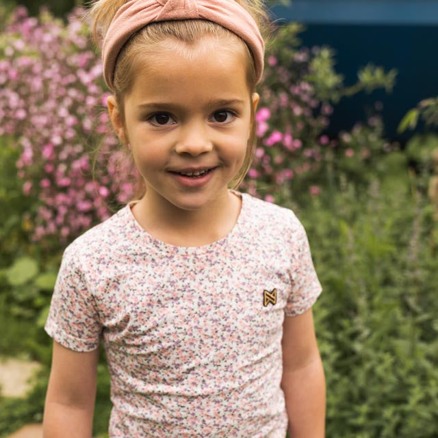 Koko Noko Mädchen T-Shirt rosa Blumen