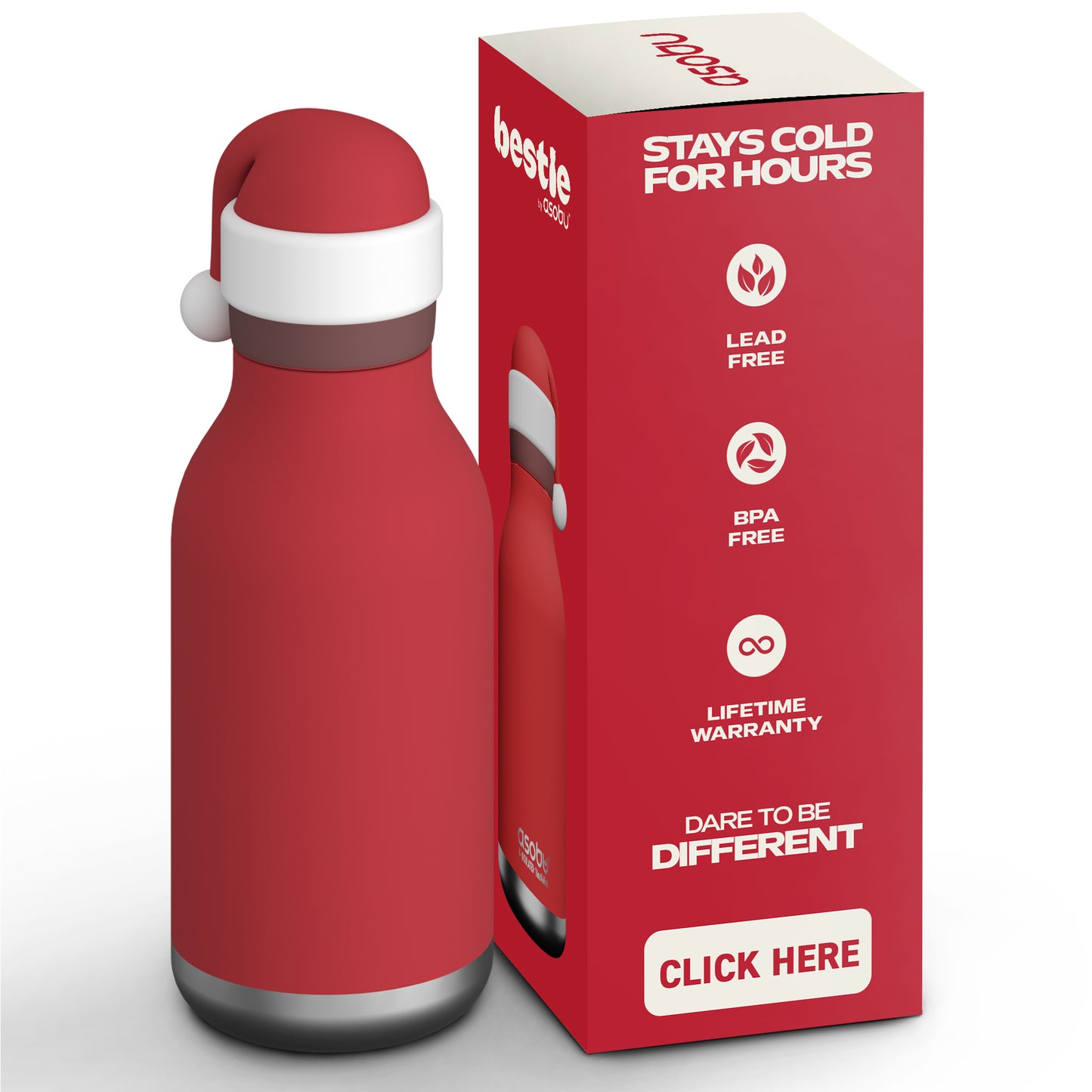 ASOBU® Bestie Trinkflasche 475ml Santa