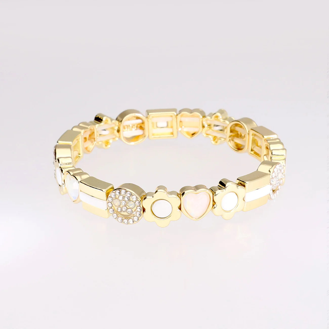 Magic Pearl Lucky Gems Armband - white