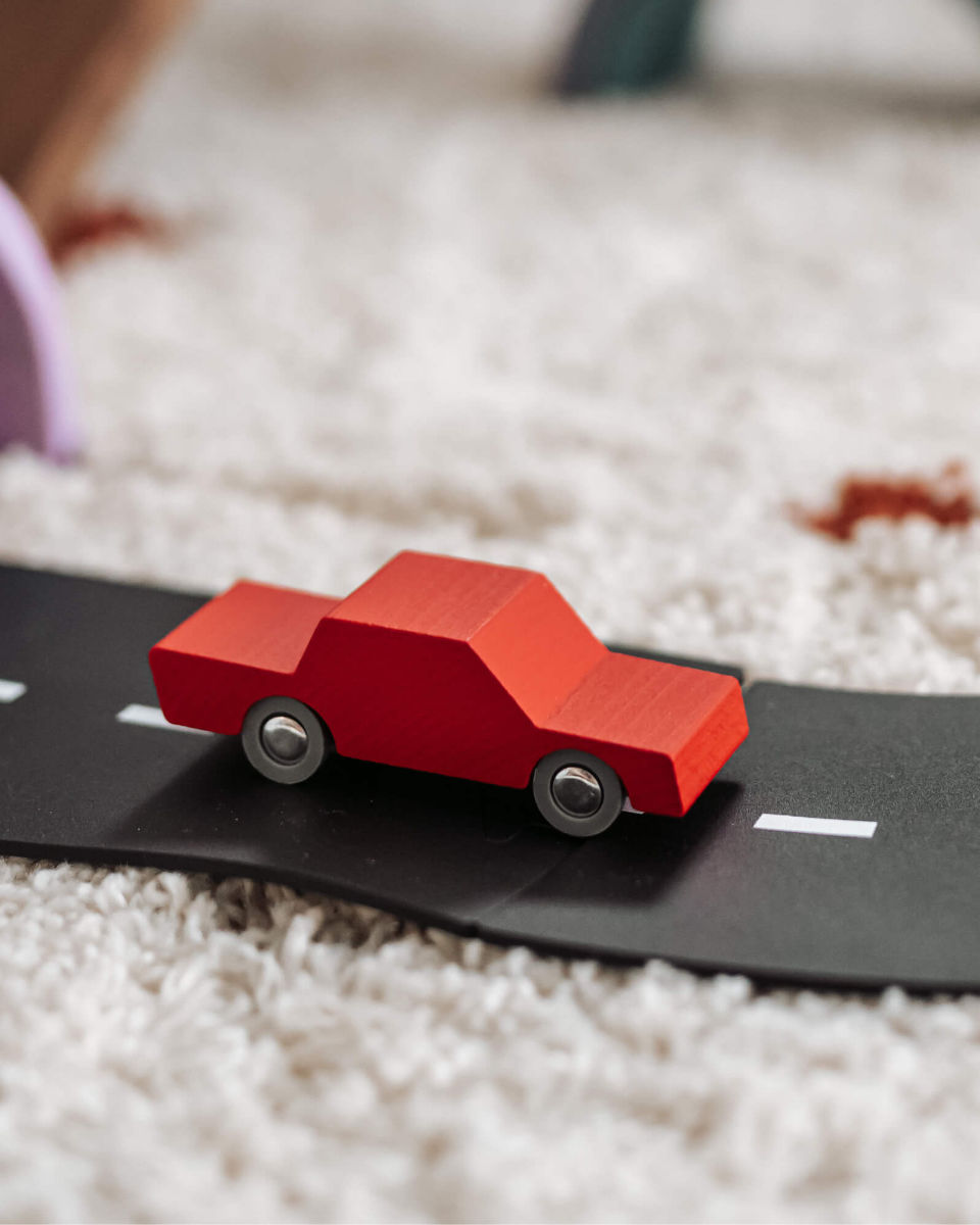 waytoplay Back & Forth Spielzeugauto Holz rot