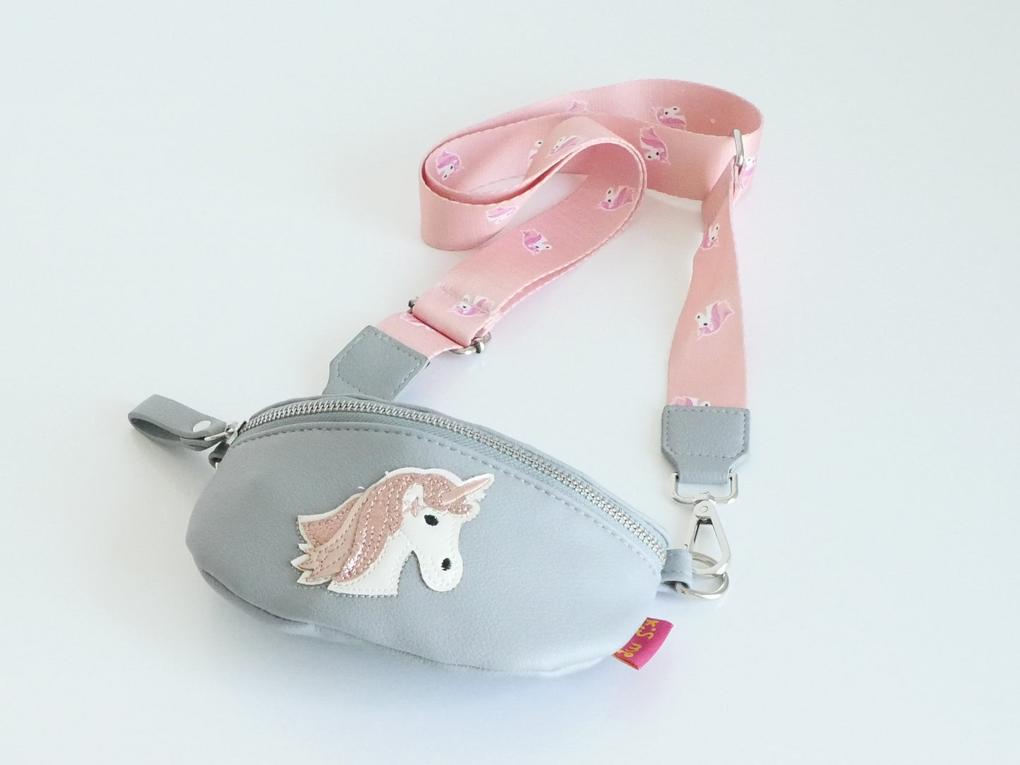 KisMe Sidebag Einhorn grau