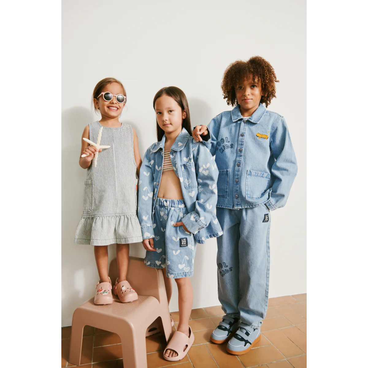 Liewood Borrisa bedruckte Jeansshorts