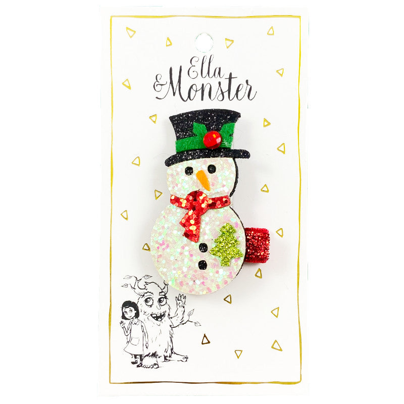 Ella & Monster Weihnachts Glitzer Schneemann