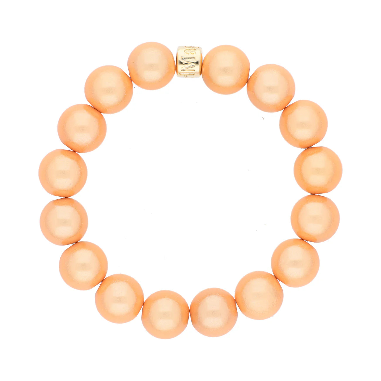 Magic Pearl Coral Perlenarmband - gold